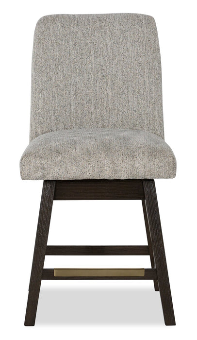 Metro Counter Height 5pc Dining Set with Table & 4 Chairs, Built-in Wine Rack, 66\"W - Brown/Beige