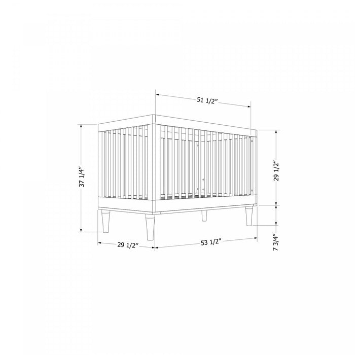 Josie Convertible Crib – Sage Green