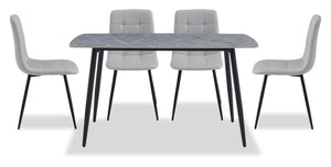 Arlo 5-Piece Dining Set - Grey