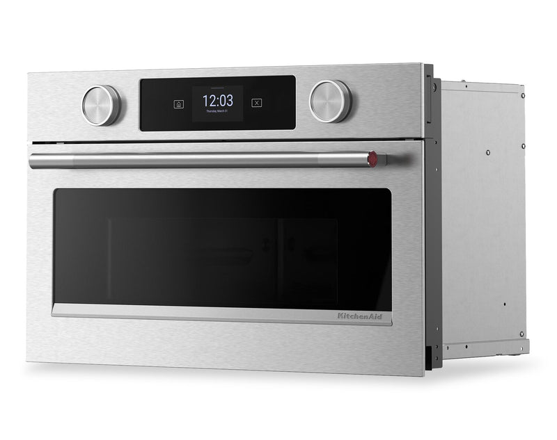 Kitchenaid 30\" Built-In Microwave Oven with Air Fry – PrintShield™ - KMBS730SPS
