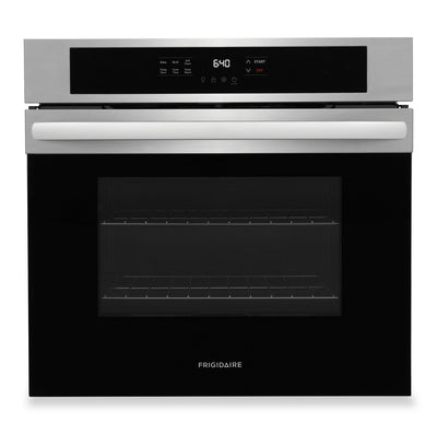 Frigidaire 30" 5.3 Cu. Ft. Electric Single Wall Oven - Stainless Steel - FCWS3025AS  | Four mural simple électrique Frigidaire de 5,3 pi3 et de 30 po - acier inoxydable - FCWS3025AS  | FCWS3025