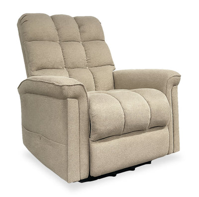 Linton 35.5” Linen-Look Fabric Power Lift Reclining Chair – Mushroom  | Fauteuil basculeur à inclinaison électrique Linton de 35.5 po en tissu d’apparence lin - champignon
