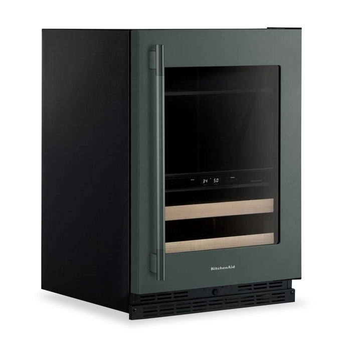  KitchenAid 24\" Beverage Centre with Wood-Front Racks – Juniper - KUBR524SJP