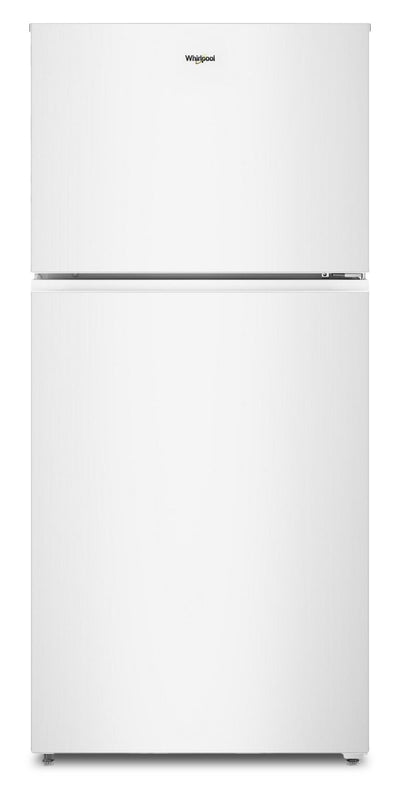 Whirlpool 29.5" 19 Cu. Ft. Top Freezer Refrigerator – White - WRTX5419SW | Réfrigérateur Whirlpool de 19 pi³ et de 29,5 po à congélateur supérieur - blanc - WRTX5419SW