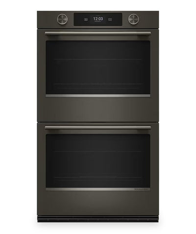KitchenAid 30" Smart Electric Double Wall Oven with Intelligent Cooking Camera - Black Ore - KOED930SBE | Four mural double intelligent électrique KitchenAid de 30 po avec caméra de cuisson intelligente – Black Ore - KOED930SBE