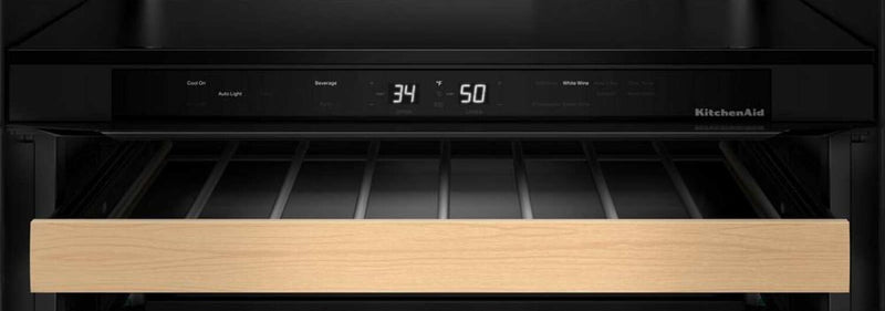 KitchenAid 24\" Undercounter Wine Cellar – Black Ore - KUWL524SBE