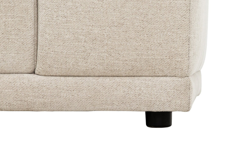 Kort & Co. Oaklyn Modular 32\" Fabric Armless Chair with Tufted Seat Cushion - Beige