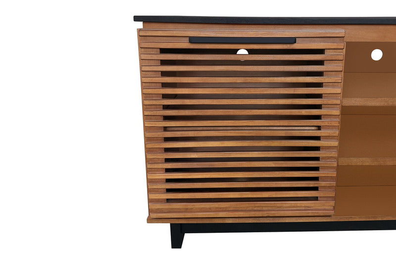 Wilder 68\" Traditional TV Stand with Storage and Cable Management for TVs up to 78\" – Dark Brown