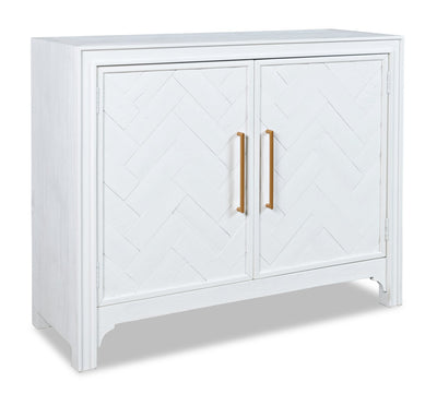 Keena 40" Solid Wood Accent Cabinet - White|Armoire décorative Keena de 40 po en bois massif - blanche