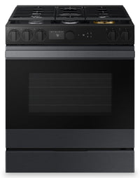 Samsung 6 Cu. Ft. Smart Gas Slide In Range with Air Fry and Air Sous Vide - Matte Black - NSG6DG8500… 