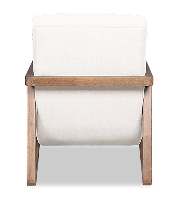 Cove 28\" Chenille Fabric Accent Chair – Taupe 