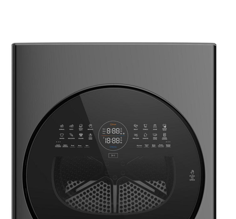 Whirlpool 3.2 Cu. Ft. Washer and Electric 4.3 Cu. Ft. Dryer - Black - YWFH5424SJ