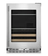 KitchenAid 24\" Beverage Centre with Wood-Front Racks – PrintShield™ Stainless Steel - KUBR524SPS 
