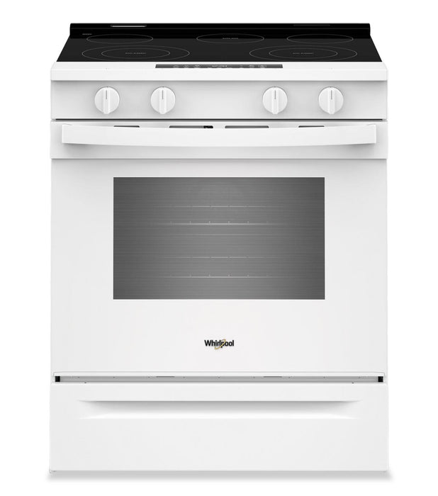 Whirlpool 30\" 5.3 Cu. Ft. Smart Electric Range with Air Cooking - White - YWSES4530TW