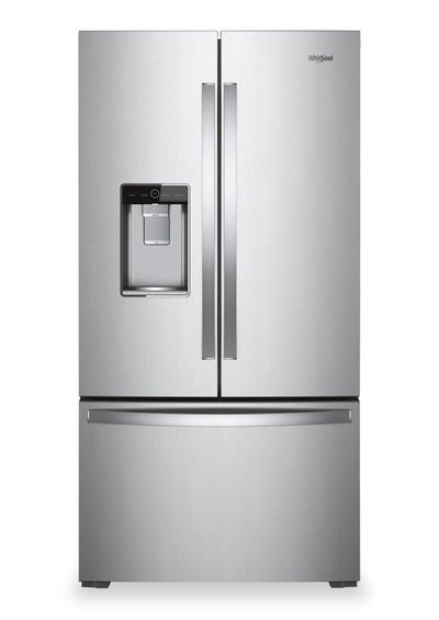 Whirlpool 36" 23.8 Cu. Ft. Counter-Depth French-Door Refrigerator - Stainless Steel - WRFC9636RZ  | Réfrigérateur Whirlpool de 23,8 pi3 et de 36 po de profondeur comptoir à portes françaises - acier inoxydable - WRFC9636RZ  | WRFC963Z