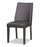 Emery Dining Chair with Vegan-Leather Fabric - Brown