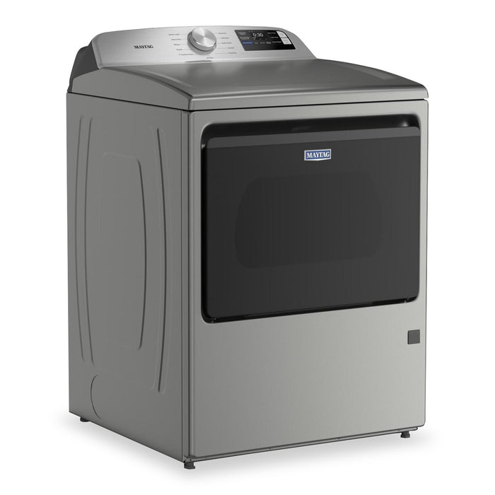 Maytag 7.4 Cu. Ft. Top Load Gas Dryer with Advanced Moisture Sensing – Radiant Silver - MGD6205RR