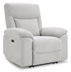 Spencer 41.3\" Chenille Fabric Power Reclining Chair - Grey