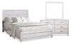 Arbor 5pc Bedroom Set with Panel Bed, Dresser & Mirror, Driftwood White  - Full Size