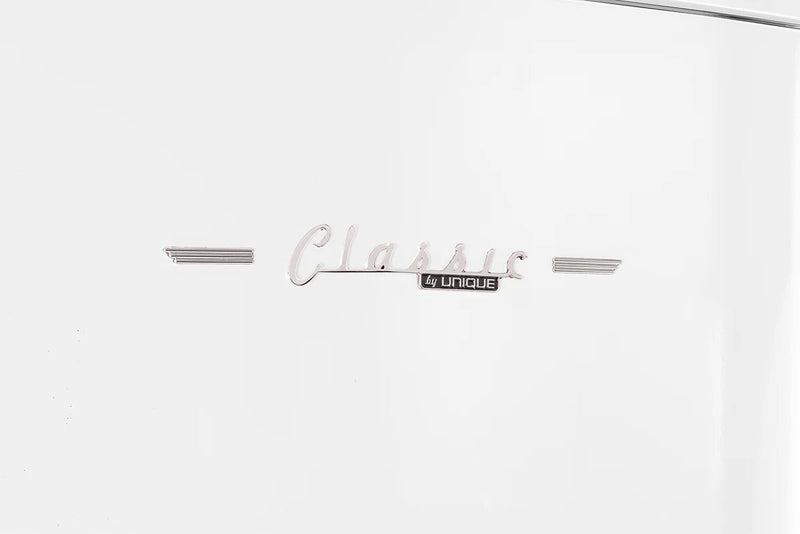 Unique Classic Retro 28\" 17 Cu Ft. Bottom Mount Refrigerator - White - UNQ-455L W AC