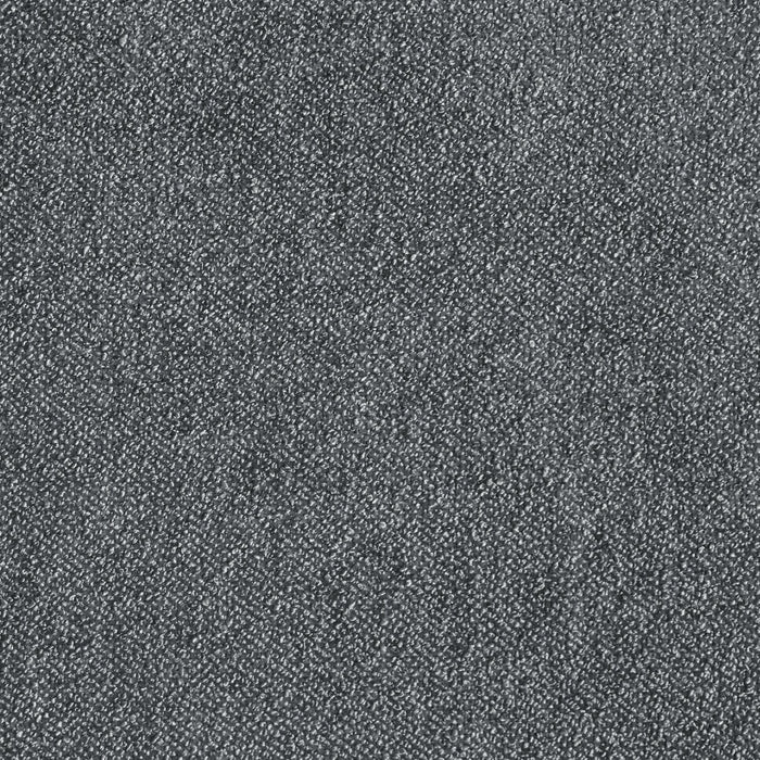 Amos Upholstered Storage Bed in Charcoal Fabric with Channelled Headboard & 3 Built-in Drawers - Full Size