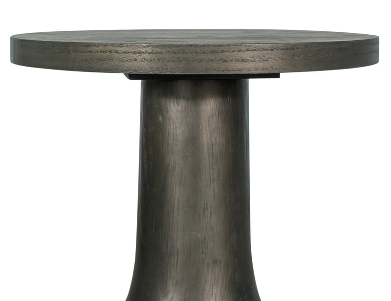 Eldon 20” Modern Round Solid Wood End Table - Coffee Bean
