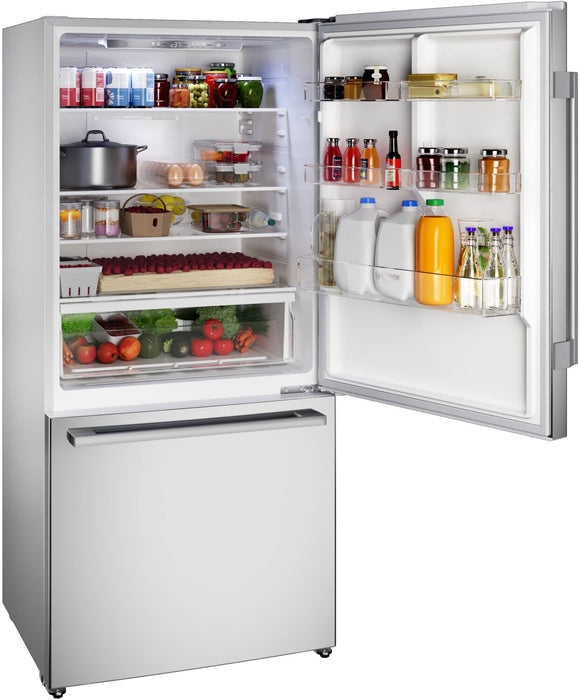 Bosch 100 Series 33\" 17.2 Cu. Ft. Counter-Depth 2-Door Refrigerator - Stainless Steel - B33CM10SNS