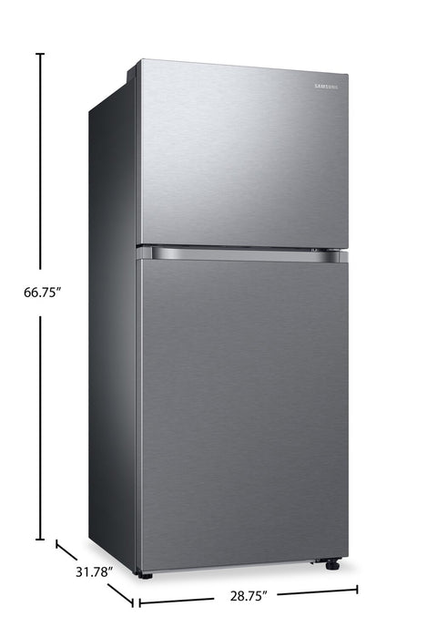 Samsung 30\" 17.6 Cu. Ft. Smart Top-Freezer Refrigerator - Silver - RT18DG6500S9AC