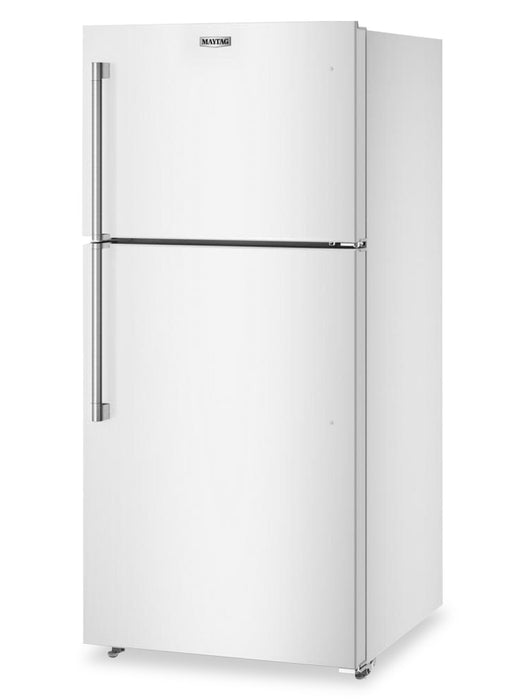Maytag 30\" 19 Cu. Ft. Top-Freezer Refrigerator with Garage Mode – White - MRTX5119SW