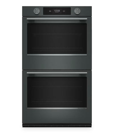 KitchenAid 30" Smart Electric Double Wall Oven with Intelligent Cooking Camera - Juniper - KOED930SJP | Four mural double intelligent électrique KitchenAid de 30 po avec caméra de cuisson intelligente - Genièvre - KOED930SJP