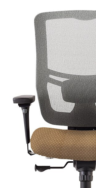 Tempur-Pedic Dante 26.4\" Office Chair - Beige with Mesh Back