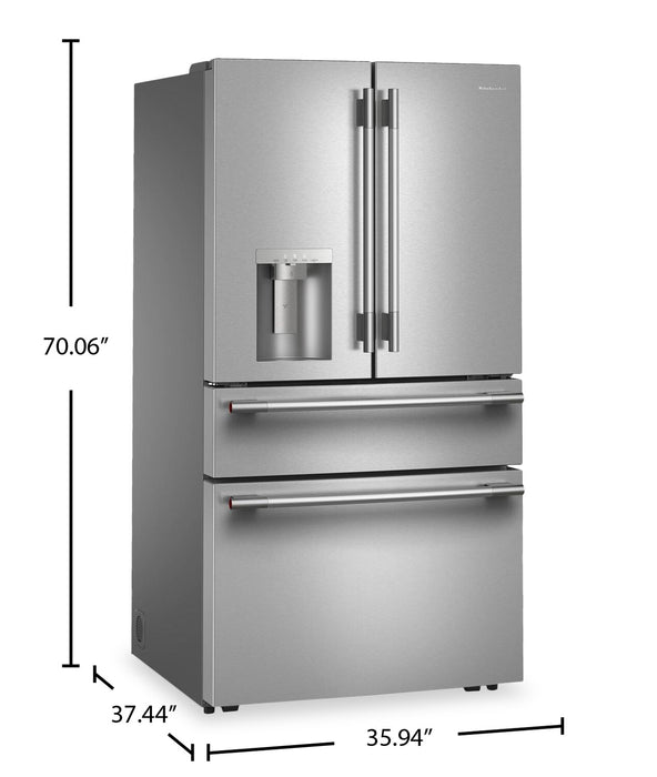 Kitchenaid 29 Cu. Ft. French Door Refrigerator – Stainless Steel - KRMF436SPS