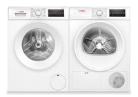 Bosch 300 Series 2.2 Cu. Ft. Front-Load Washer and 4 Cu. Ft. Condensation Dryer 