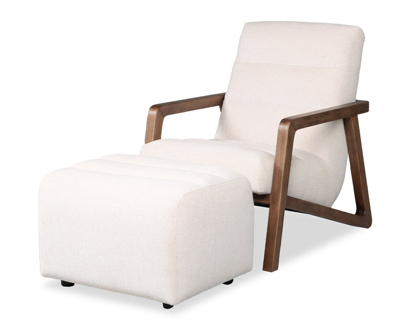 Cove 28\" Chenille Fabric Accent Chair – Taupe 