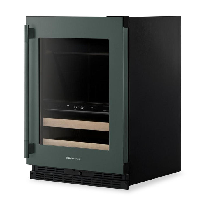  KitchenAid 24\" Beverage Centre with Wood-Front Racks – Juniper - KUBR524SJP