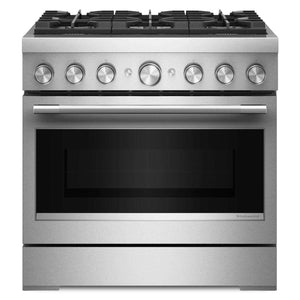 KitchenAid 5.1 Cu. Ft. Dual Fuel Range with No Preheat Air Fry – Stainless Steel - KFDS936SSS 