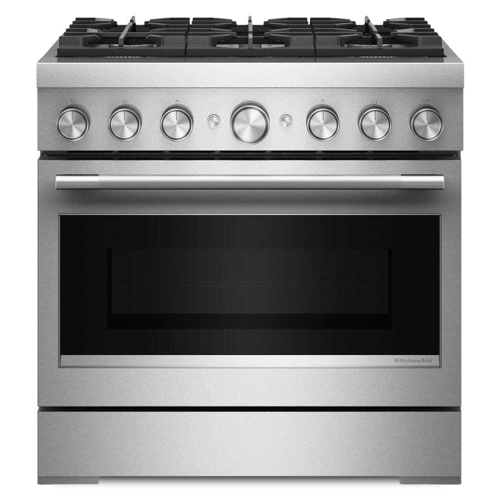 KitchenAid 5.1 Cu. Ft. Dual Fuel Range with No Preheat Air Fry – Stainless Steel - KFDS936SSS 