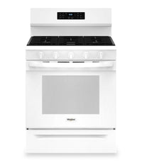 Whirlpool 5 Cu. Ft. Gas Range with Air Fry and Self-Clean - White - WFGS5030RW 