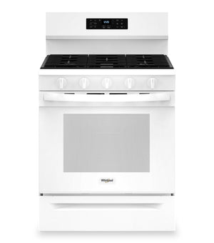 Whirlpool 5 Cu. Ft. Gas Range with Air Fry and Self-Clean - White - WFGS5030RW