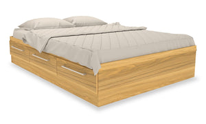 Riley Full Mates Bed - Natural