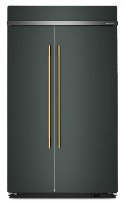 Kitchenaid 48\" 29.4 Cu. Ft. Built-In Side-by-Side Refrigerator – Juniper - KBSN748SJP