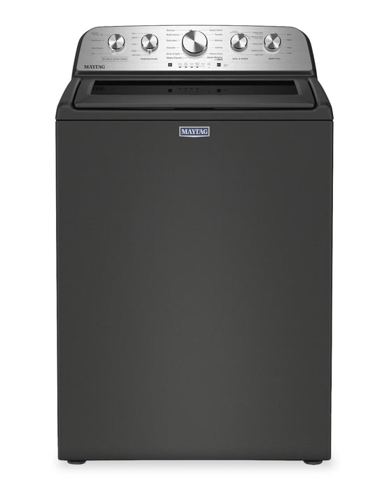 Maytag 5.4 Cu Ft. Top Load Washer with Pet Pro and 7.0 Cu Ft. Gas Dryer – Volcano Black 