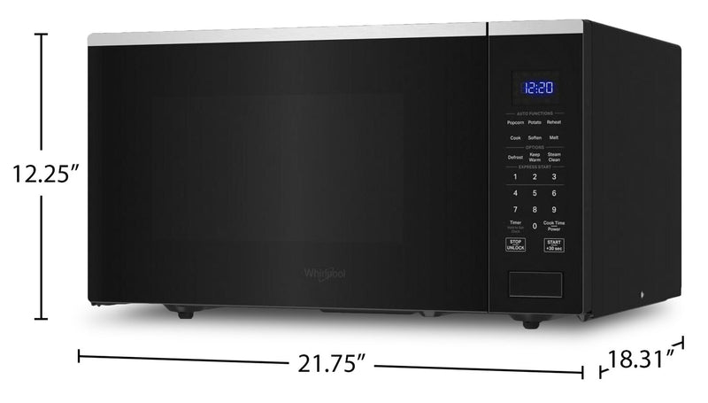 Whirlpool 1.6 Cu. Ft. Countertop Microwave with Sensor Cooking - YWMCS7022SS