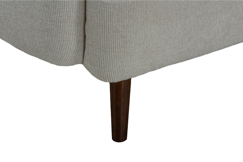 Sadie 63\" Fabric Loveseat with Rubberwood Legs – Beige