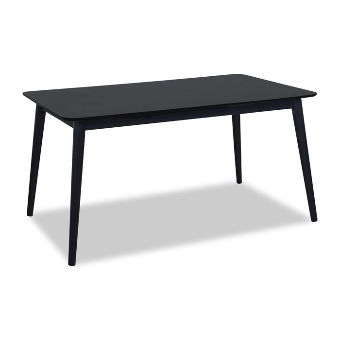Astro 5pc Dining Set with Table & 4 Spindle-Back Chairs, 59.1\"W - Black