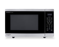 Sharp 1.4 Cu. Ft. Carousel® Countertop Microwave with Inverter Technology - Stainless Steel - SMC1464KSC 