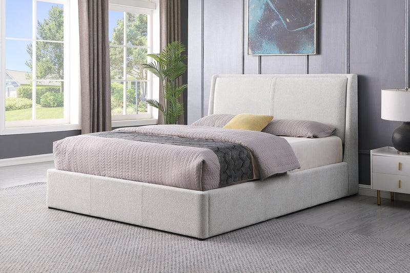 Nico Fabric Storage Queen Bed – Grey