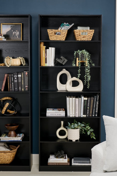 William 31.5\" 6-Shelf Bookcase - Black