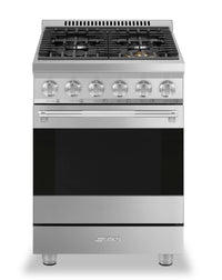 Smeg 2.8 Cu. Ft. Professional Gas Range - SPR24UGGX