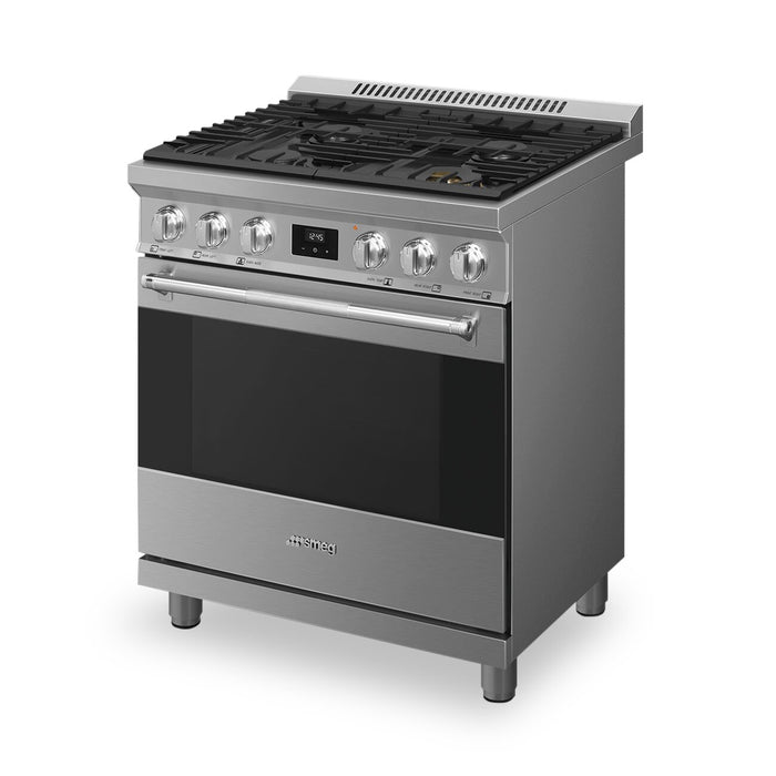Smeg 4.6 Cu. Ft. Professional Gas Range - SPR30UGGX